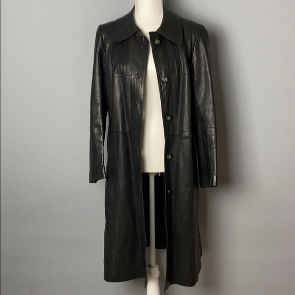 Vintage Revuelta trench Leather Jacket - Picture 10 of 10
